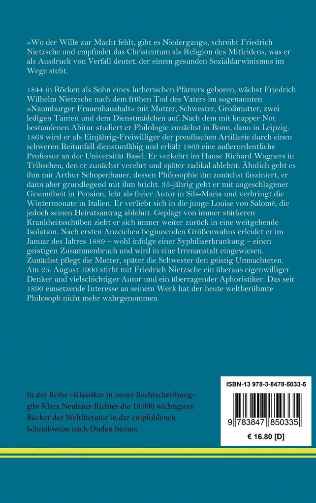 Weitere Ansicht: Der Antichrist | Friedrich Nietzsche