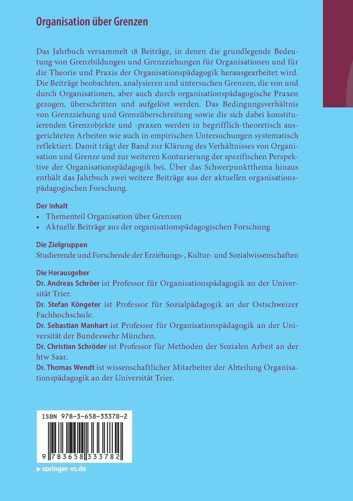 Weitere Ansicht: Organisation über Grenzen