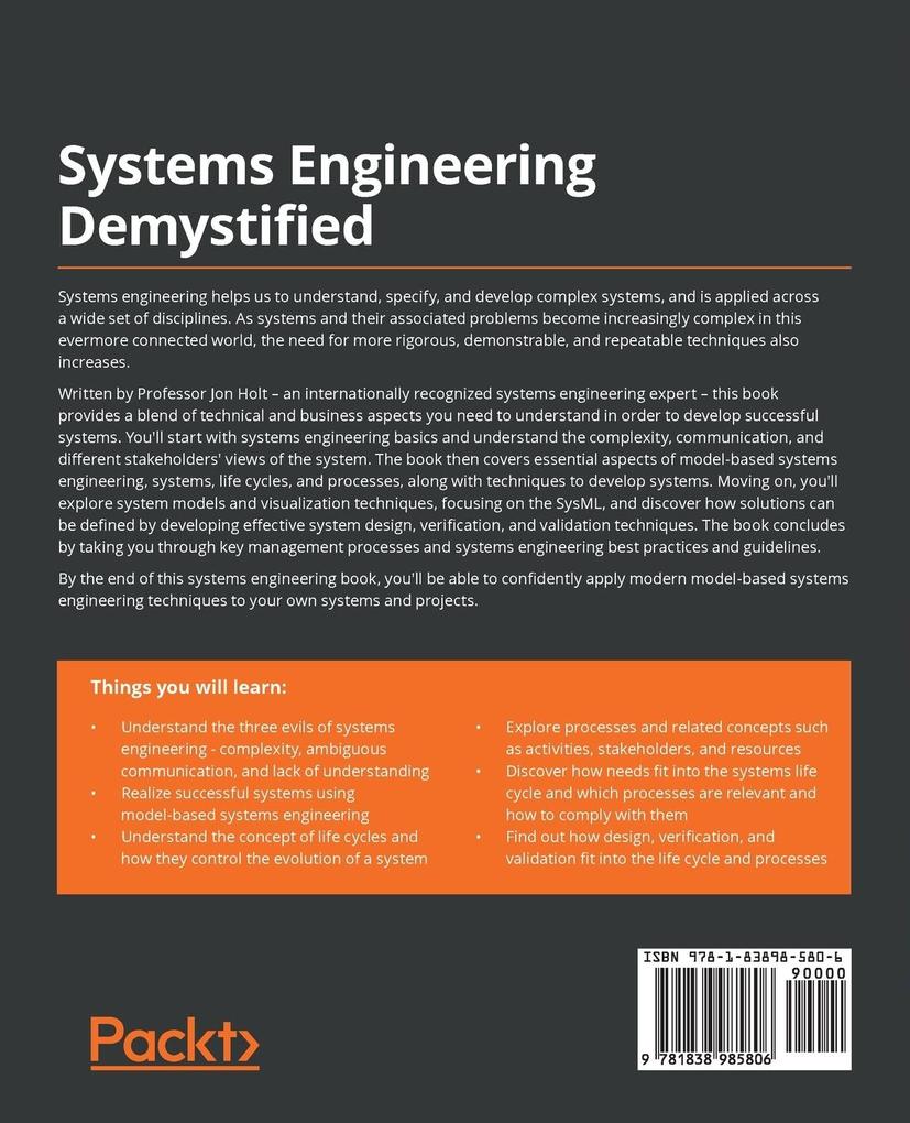 Weitere Ansicht: Systems Engineering Demystified | Jon Holt