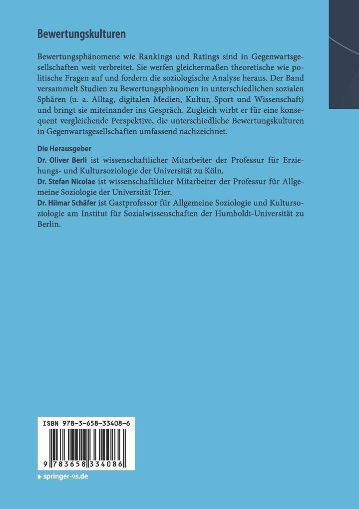 Weitere Ansicht: Bewertungskulturen