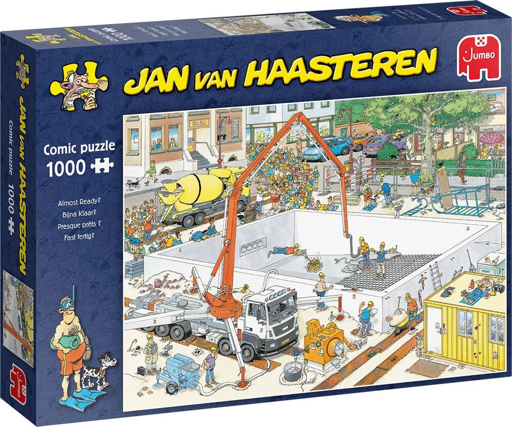 Weitere Ansicht: Jumbo Spiele - Jan van Haasteren - Fast Fertig?, 1000 Teile | Jan van Haasteren