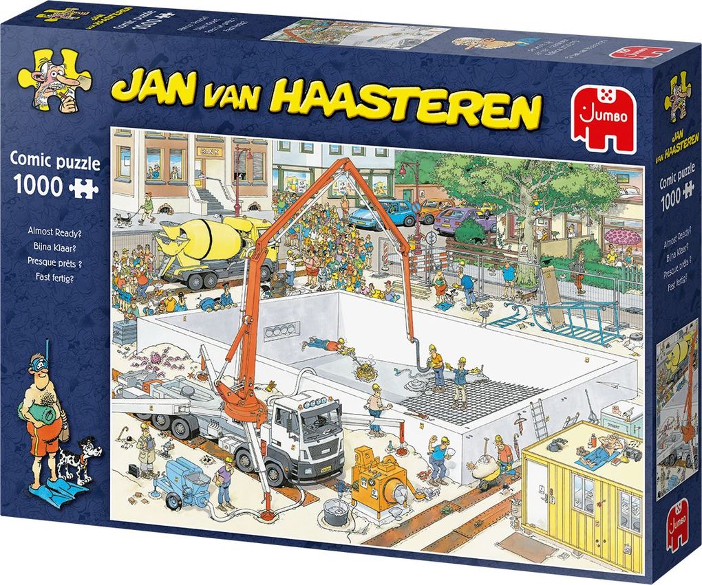 Weitere Ansicht: Jumbo Spiele - Jan van Haasteren - Fast Fertig?, 1000 Teile | Jan van Haasteren
