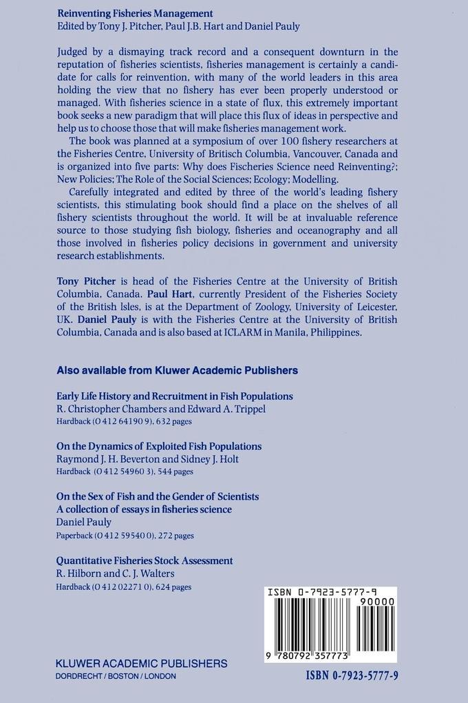 Weitere Ansicht: Reinventing Fisheries Management