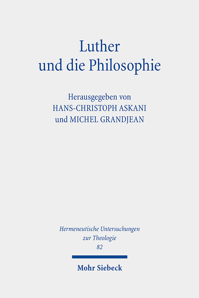 Produktbild: Luther und die Philosophie