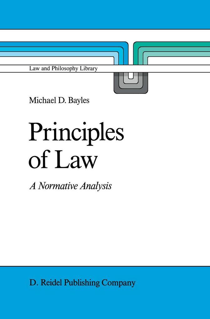 Produktbild: Principles of Law | M. E. Bayles