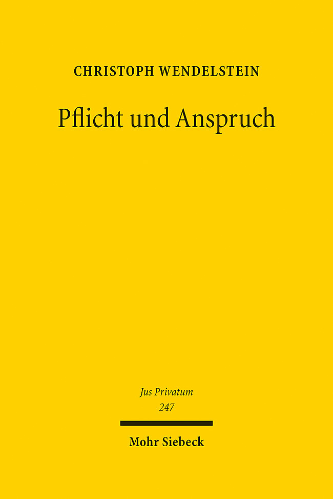 Produktbild: Pflicht und Anspruch | Christoph Wendelstein