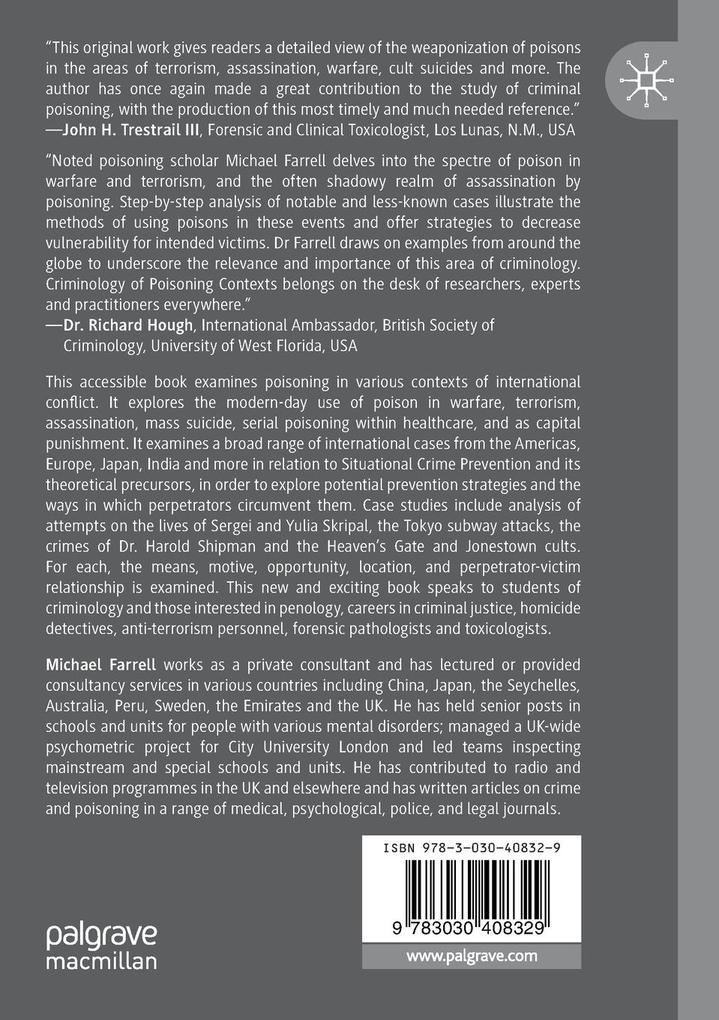 Weitere Ansicht: Criminology of Poisoning Contexts | Michael Farrell