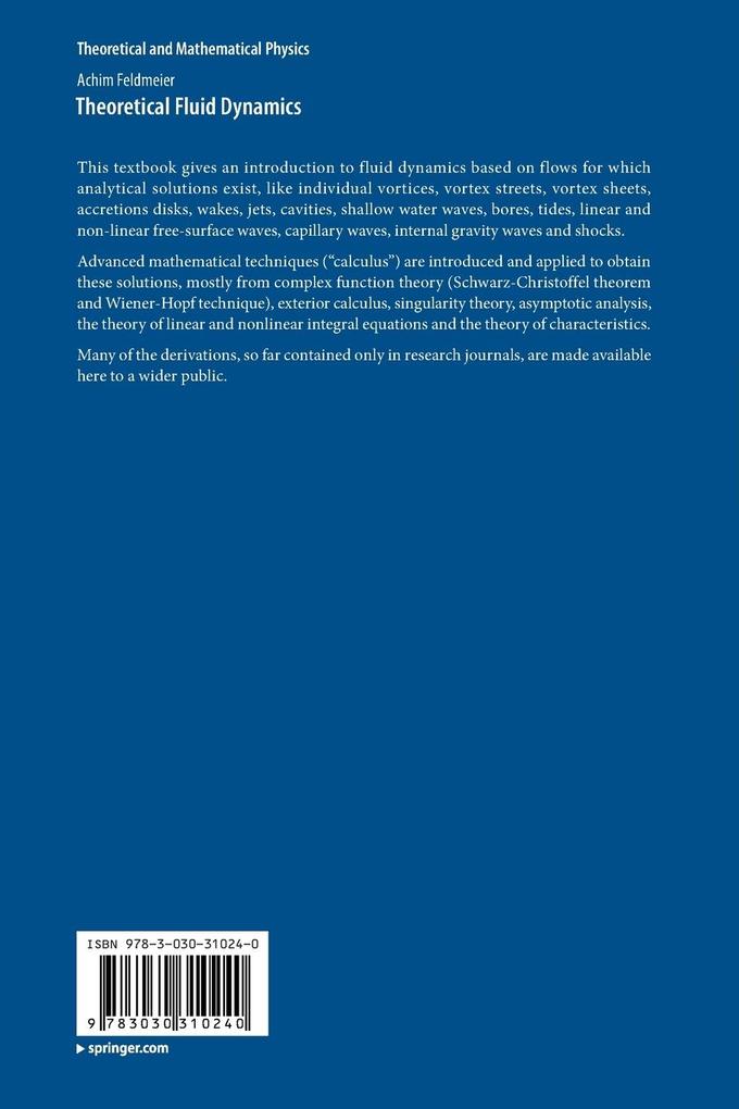 Weitere Ansicht: Theoretical Fluid Dynamics | Achim Feldmeier