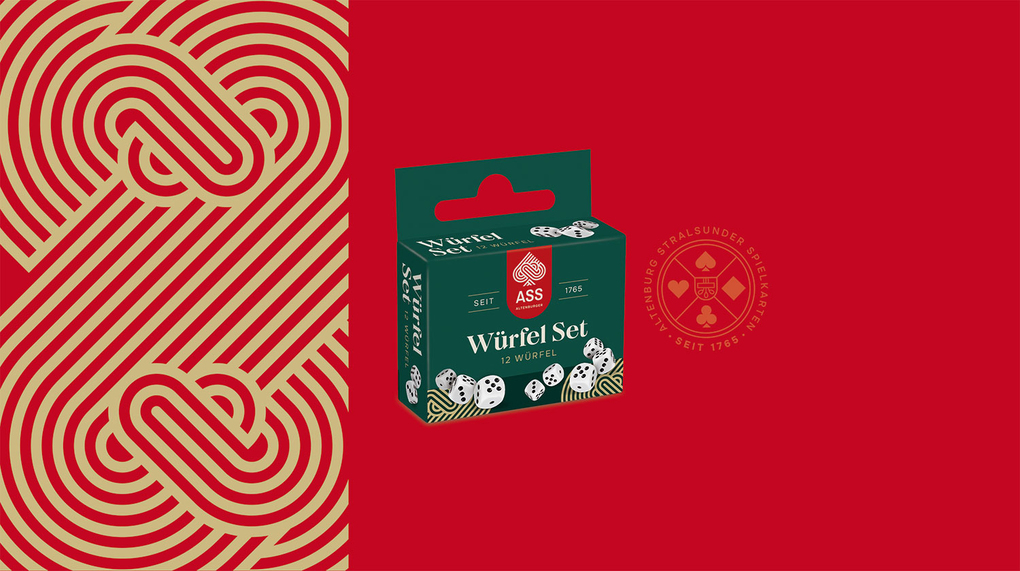 Weitere Ansicht: 12 Augenwürfel in Faltschachtel