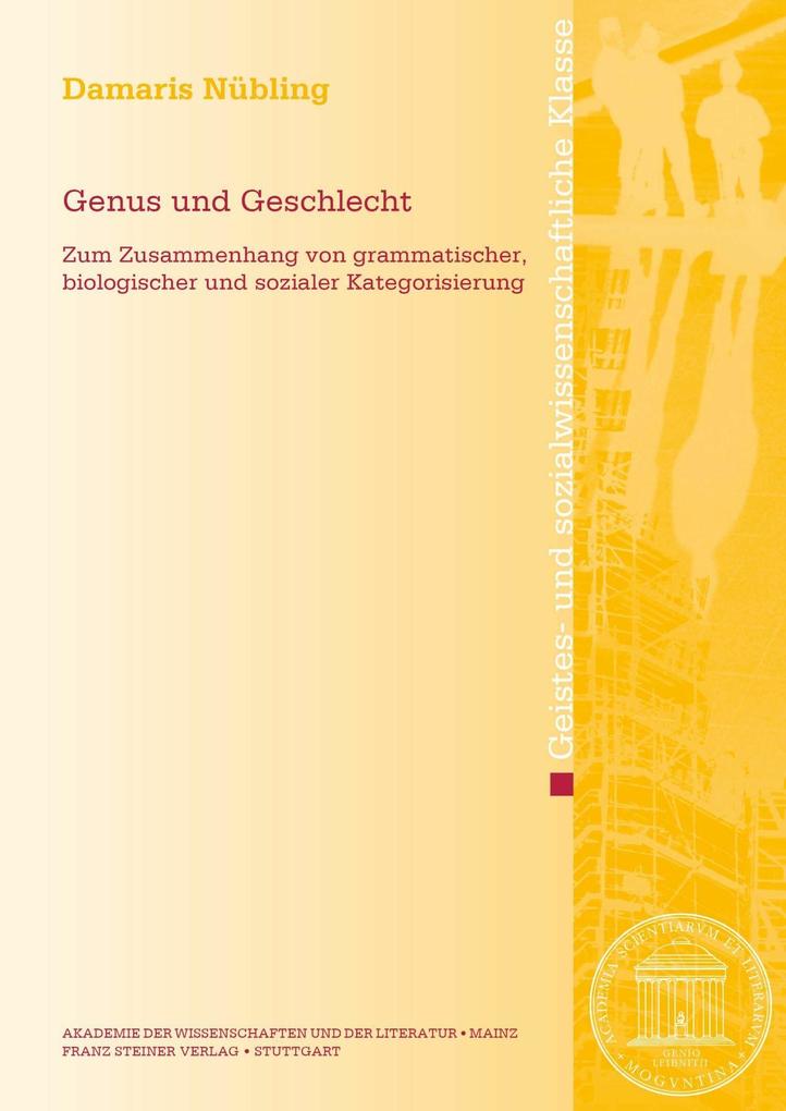 Produktbild: Genus und Geschlecht | Damaris Nübling