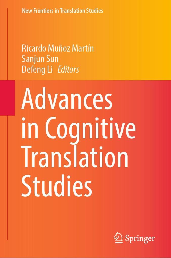 Produktbild: Advances in Cognitive Translation Studies
