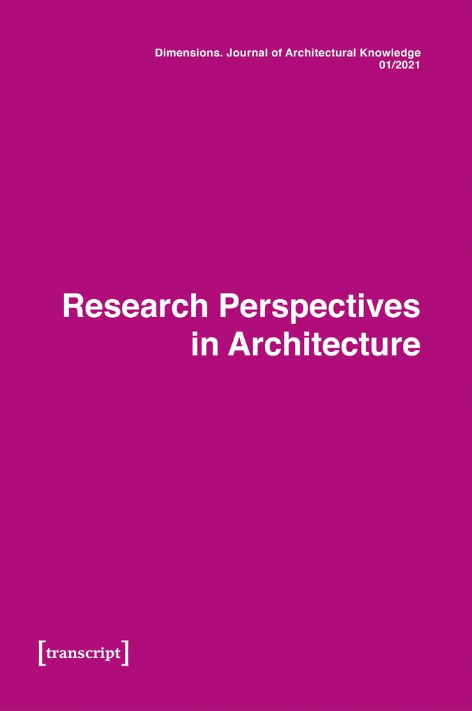 Produktbild: Dimensions. Journal of Architectural Knowledge