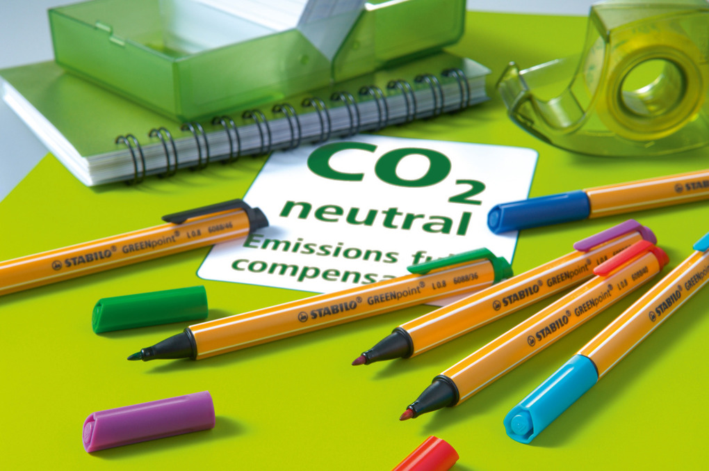 Weitere Ansicht: Umweltfreundlicher Filzschreiber - STABILO GREENpoint - 4er Pack - blau, schwarz, rot, grün