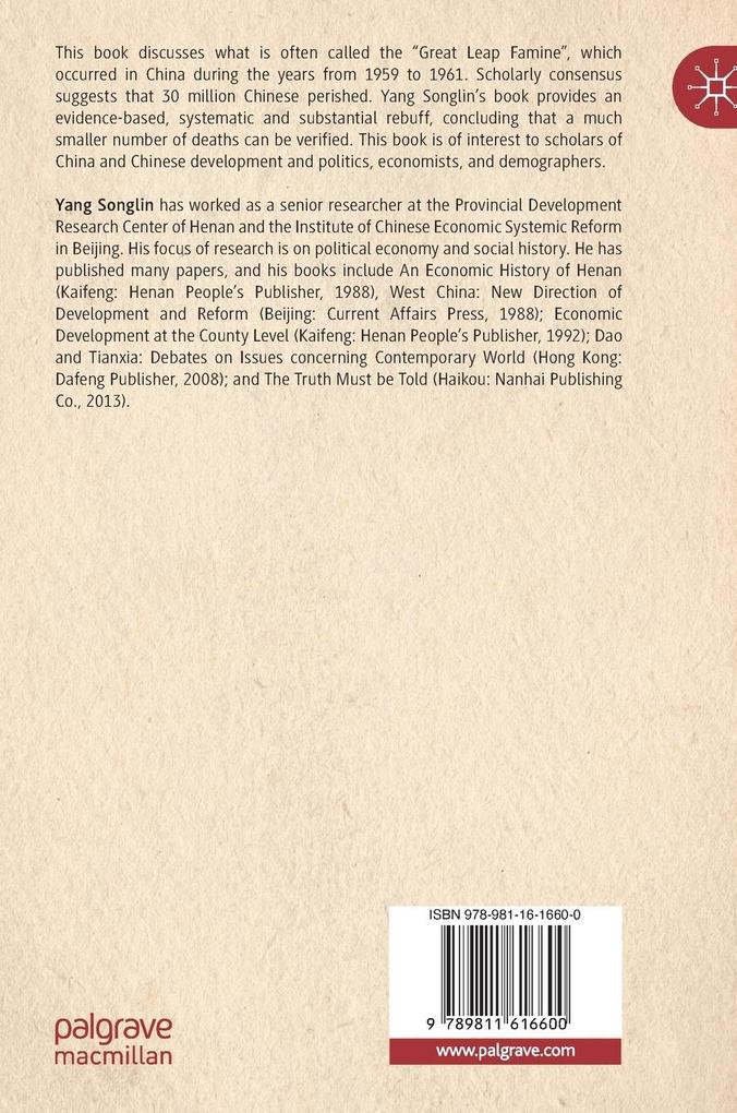 Weitere Ansicht: Telling the Truth: China's Great Leap Forward, Household Registration and the Famine Death Tally | Songlin Yang