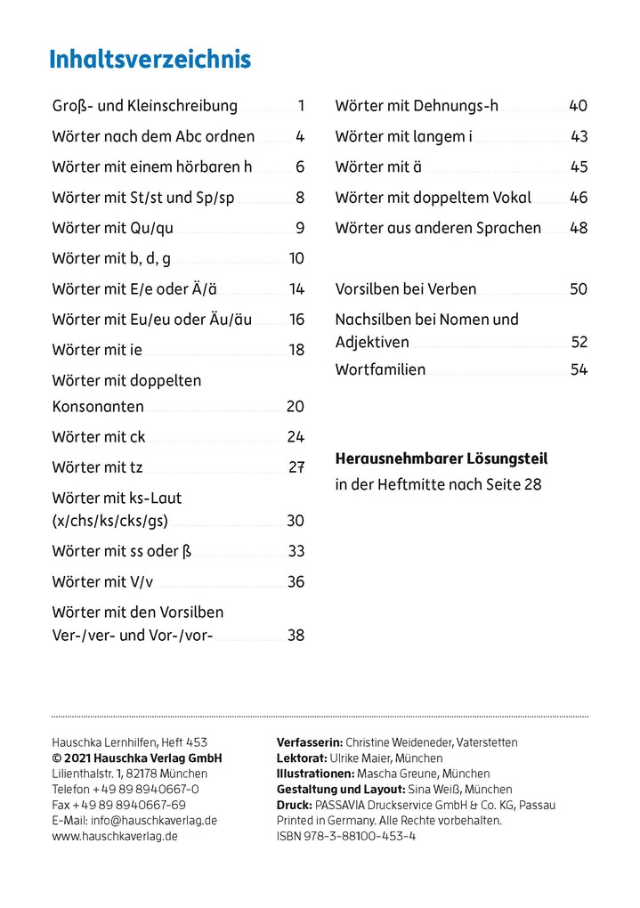 Weitere Ansicht: Mein Übungsheft Rechtschreiben 3. Klasse | Christine Weideneder