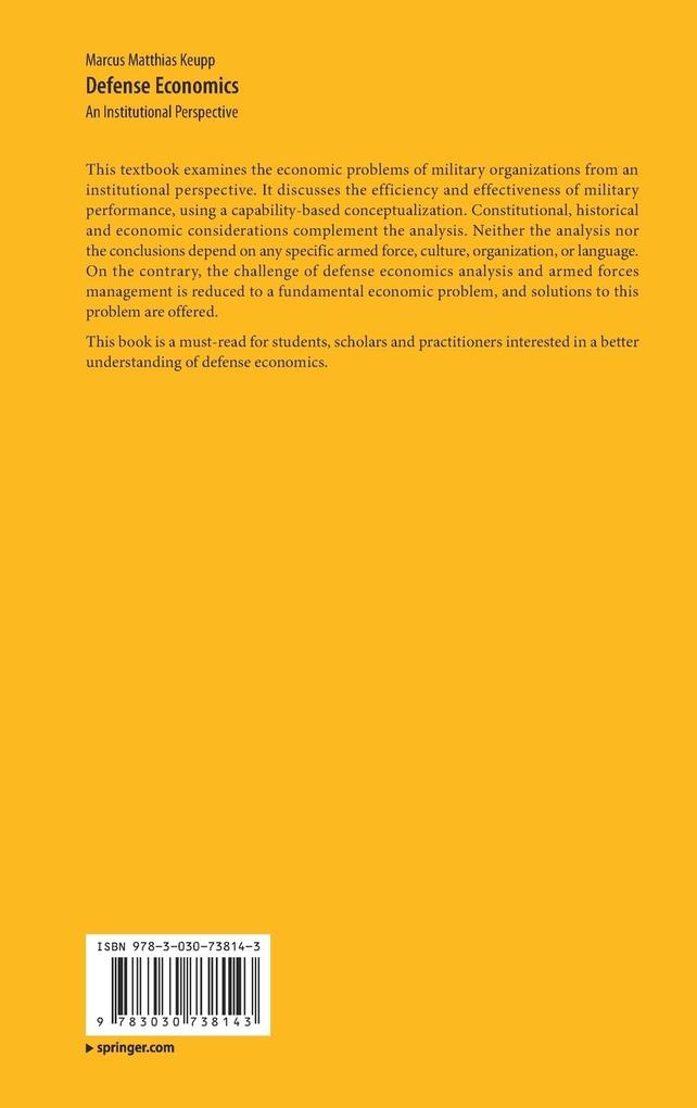 Weitere Ansicht: Defense Economics | Marcus Matthias Keupp