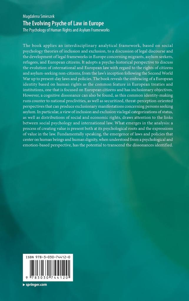 Weitere Ansicht: The Evolving Psyche of Law in Europe | Magdalena Smieszek