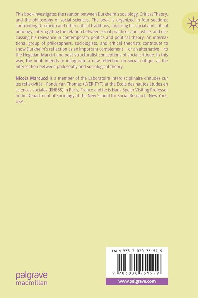 Weitere Ansicht: Durkheim & Critique