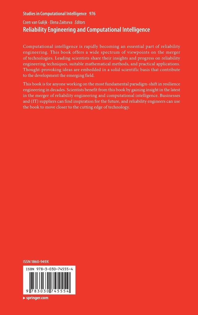 Weitere Ansicht: Reliability Engineering and Computational Intelligence