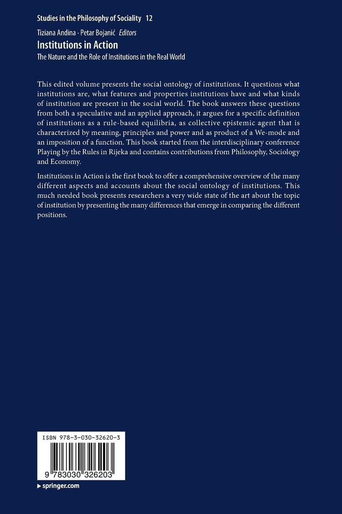 Weitere Ansicht: Institutions in Action