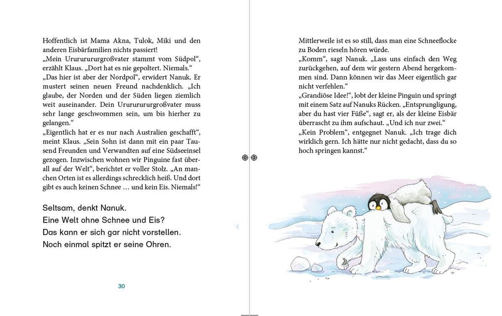 Weitere Ansicht: Erst ich ein Stück, dann du! - Nanuk - Ein kleiner Eisbär findet Freunde | Patricia Schröder