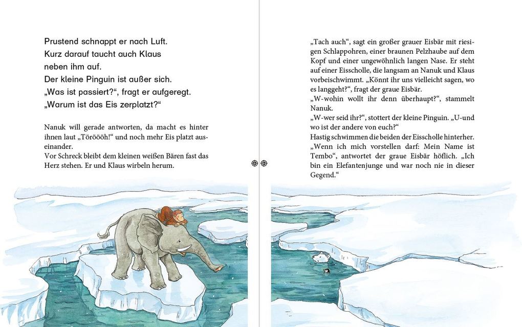 Weitere Ansicht: Erst ich ein Stück, dann du! - Nanuk - Ein kleiner Eisbär findet Freunde | Patricia Schröder