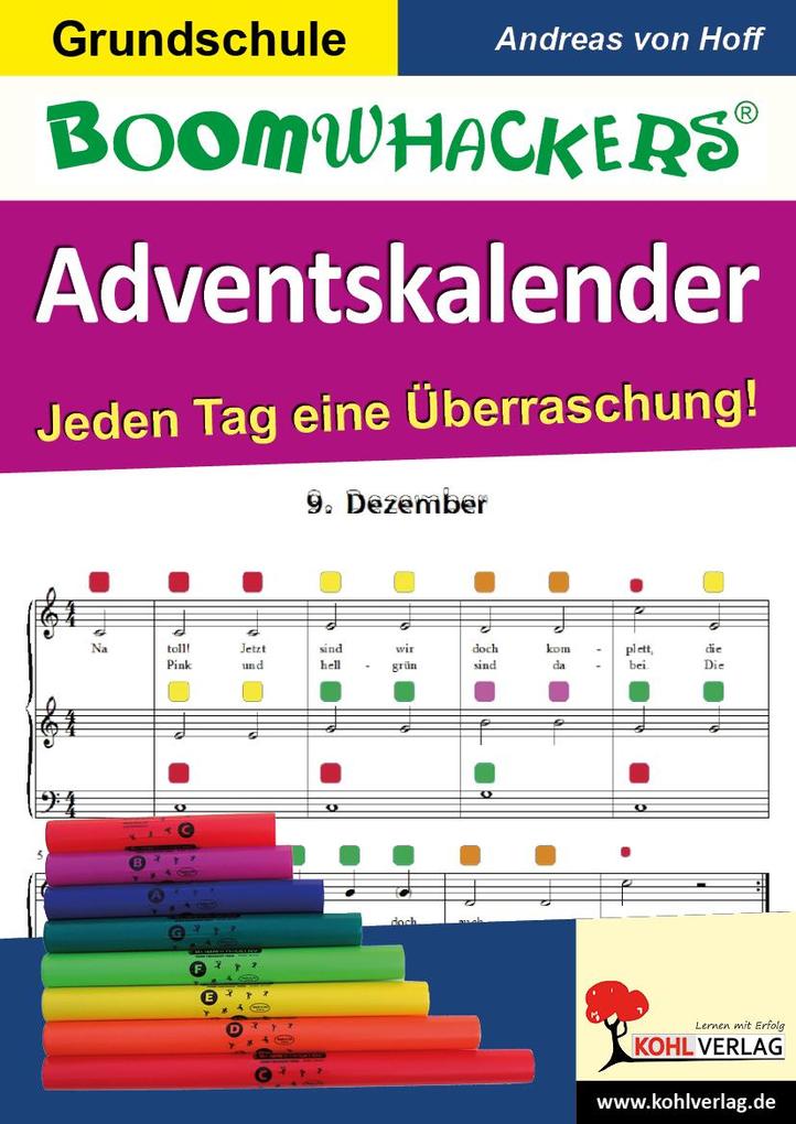 Produktbild: Boomwhackers-Adventskalender | Andreas von Hoff