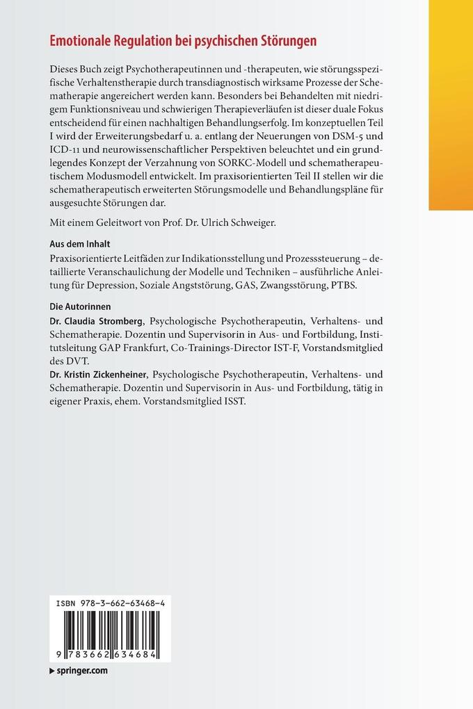 Weitere Ansicht: Emotionale Regulation bei psychischen Störungen | Claudia Stromberg, Kristin Zickenheiner