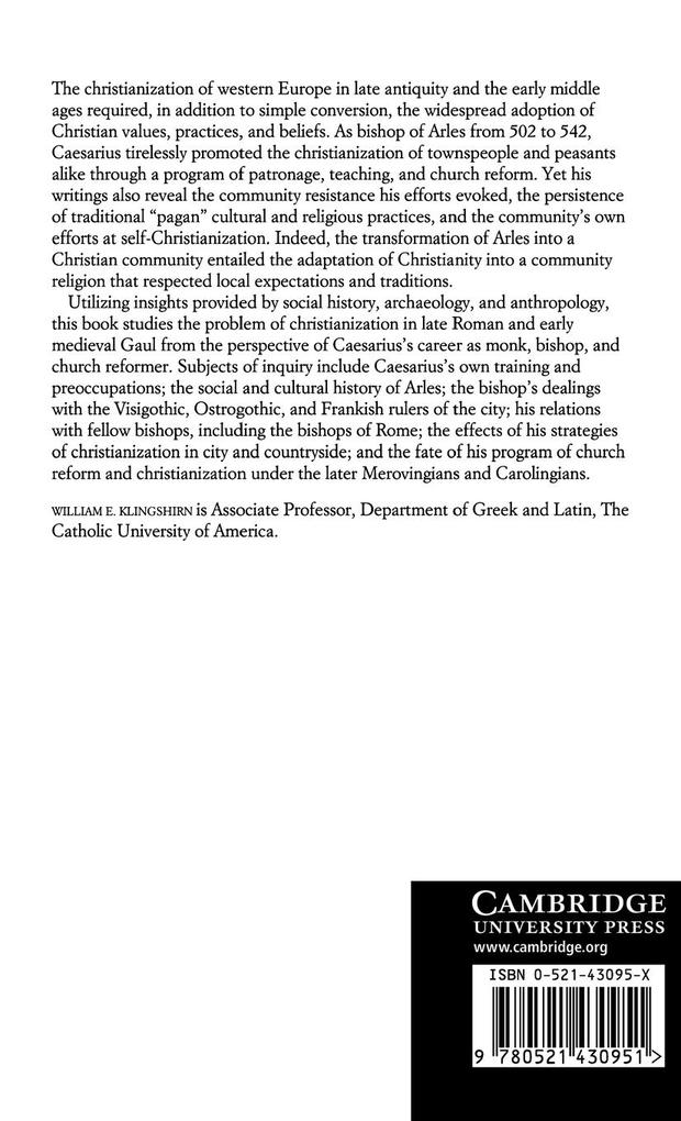 Weitere Ansicht: Caesarius of Arles | William E. Klingshirn
