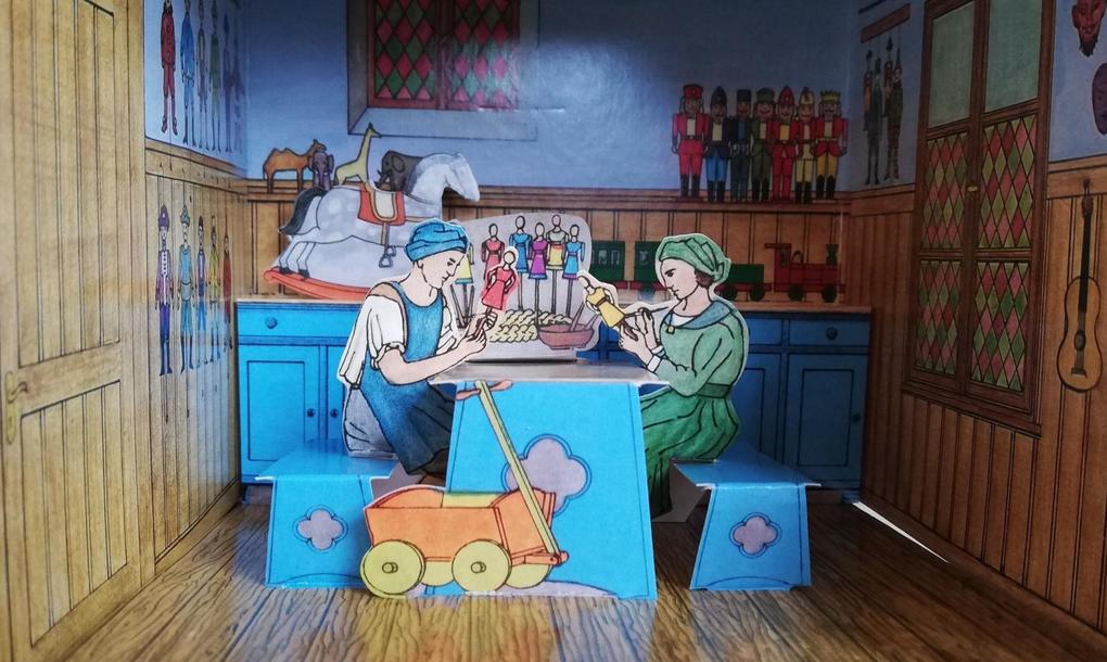 Weitere Ansicht: Das Biedermeier-Spielzeughaus