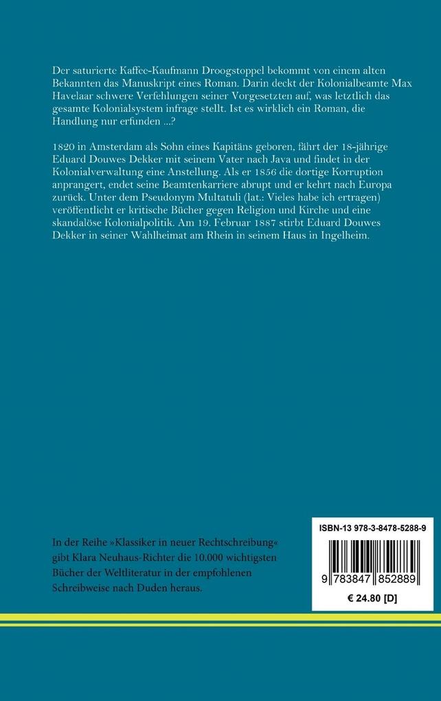 Weitere Ansicht: Max Havelaar | Multatuli