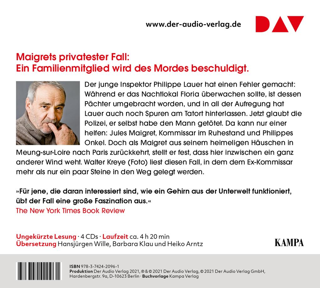 Weitere Ansicht: Maigret und sein Neffe, 4 Audio-CD | Georges Simenon