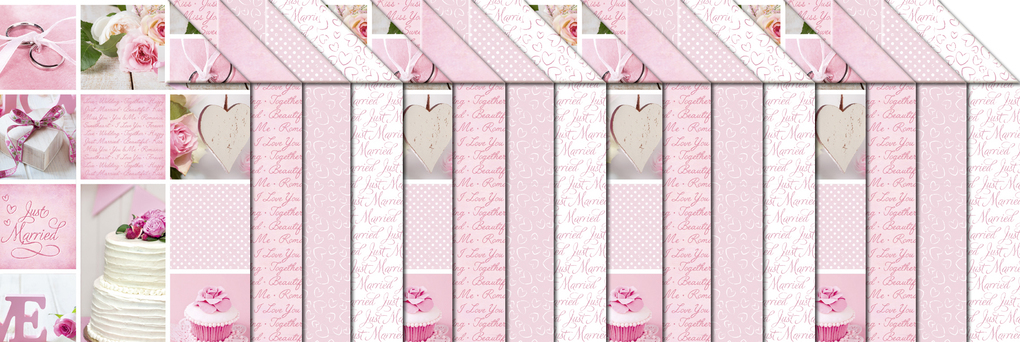 Weitere Ansicht: URSUS Bastelblock "Hochzeit Rose"