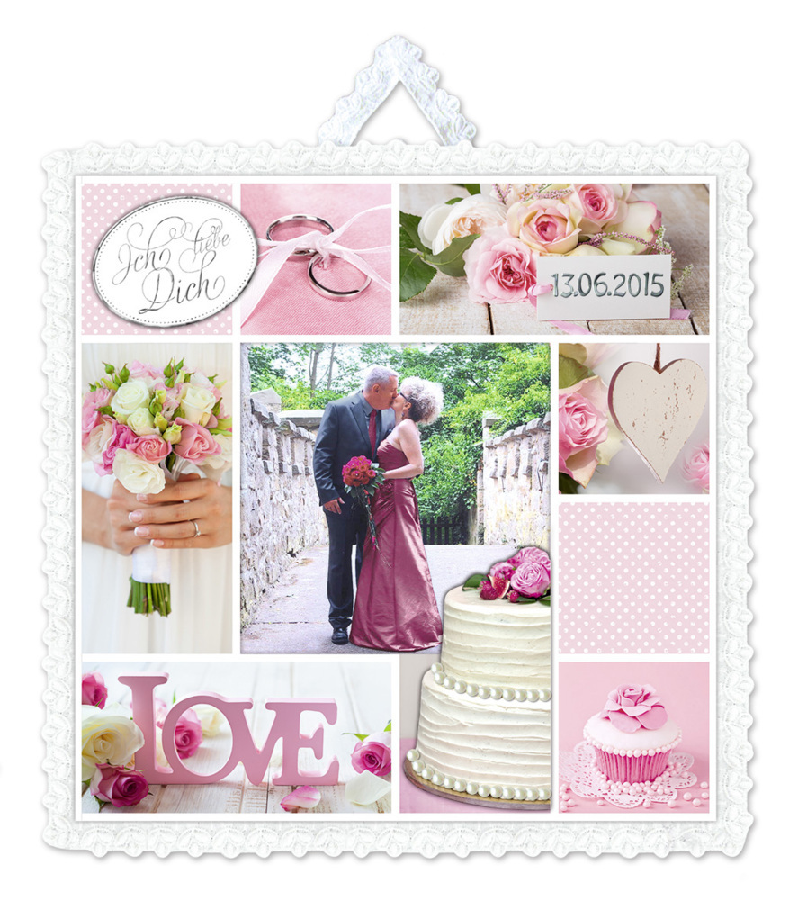 Weitere Ansicht: URSUS Bastelblock "Hochzeit Rose"