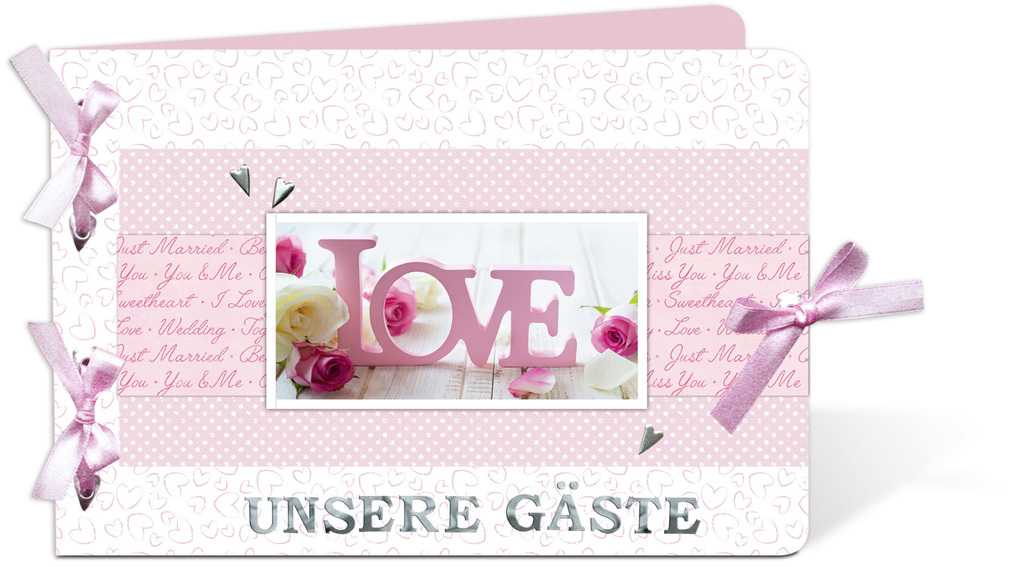 Weitere Ansicht: URSUS Bastelblock "Hochzeit Rose"