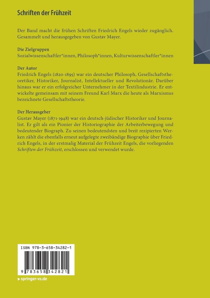 Weitere Ansicht: Schriften der Frühzeit | Friedrich Engels