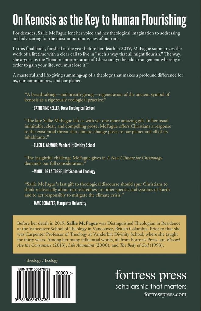 Weitere Ansicht: A New Climate for Christology | Sallie McFague