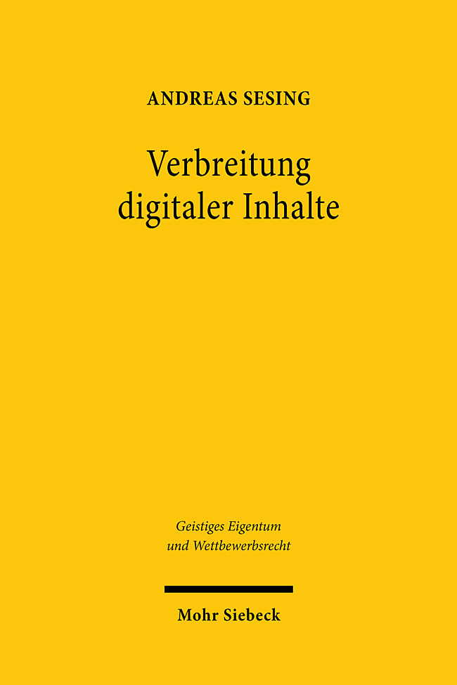 Produktbild: Verbreitung digitaler Inhalte | Andreas Sesing