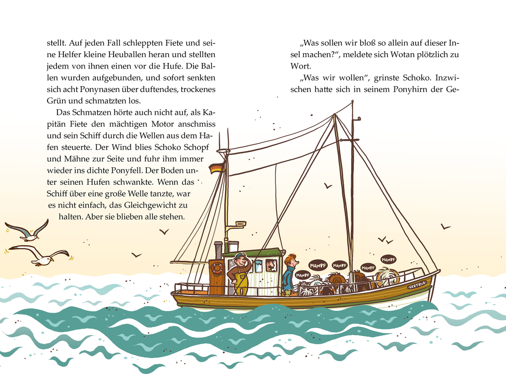 Weitere Ansicht: Die Haferhorde - Pony bei die Fische - Band 18 | Suza Kolb