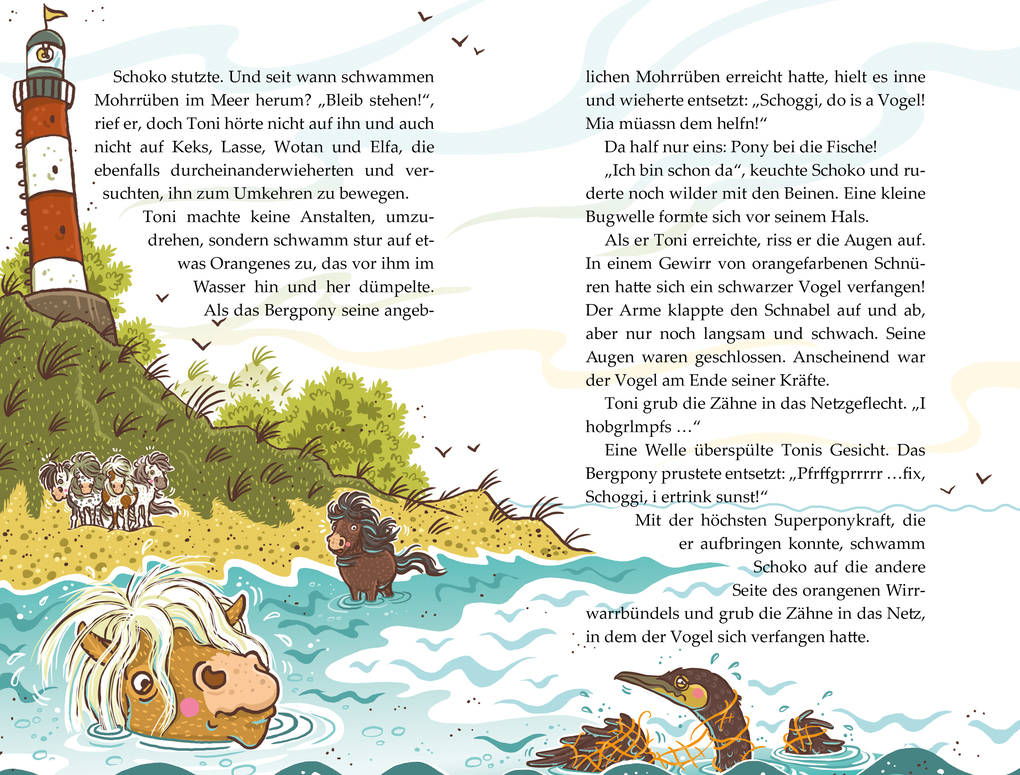 Weitere Ansicht: Die Haferhorde - Pony bei die Fische - Band 18 | Suza Kolb