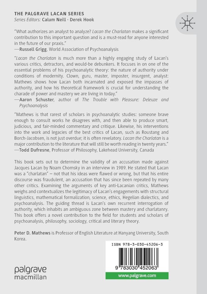 Weitere Ansicht: Lacan the Charlatan | Peter D. Mathews