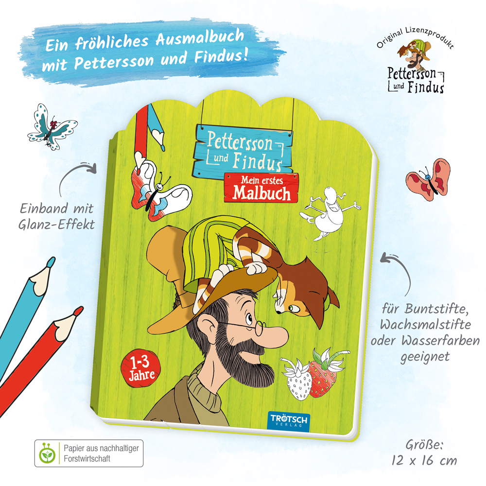 Weitere Ansicht: Trötsch Pettersson und Findus Mein erstes Malbuch