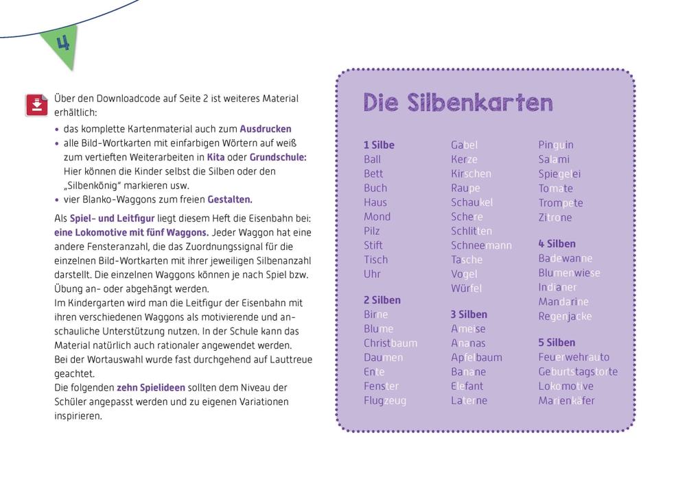Weitere Ansicht: Silben begreifen mit der Erzählschiene | Gabi Scherzer
