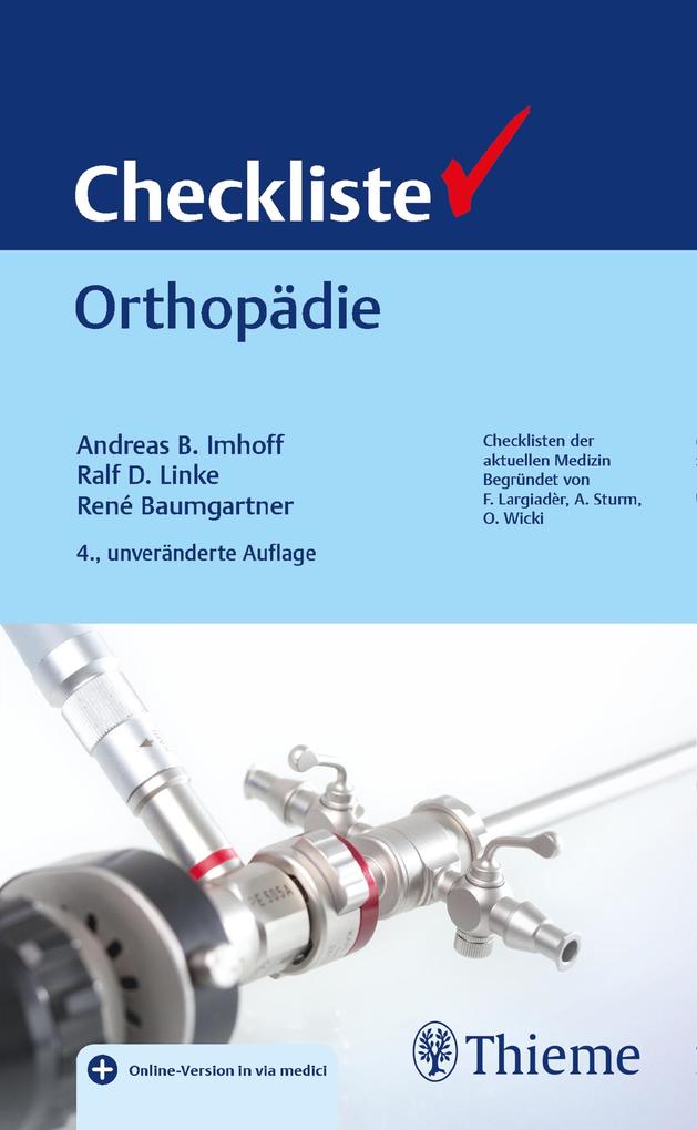 Produktbild: Checkliste Orthopädie