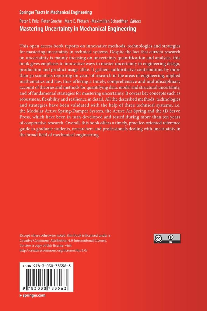 Weitere Ansicht: Mastering Uncertainty in Mechanical Engineering