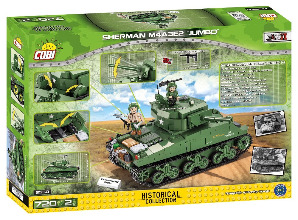 Weitere Ansicht: COBI 2550 - Sherman M4A3E2 Panzer WWII