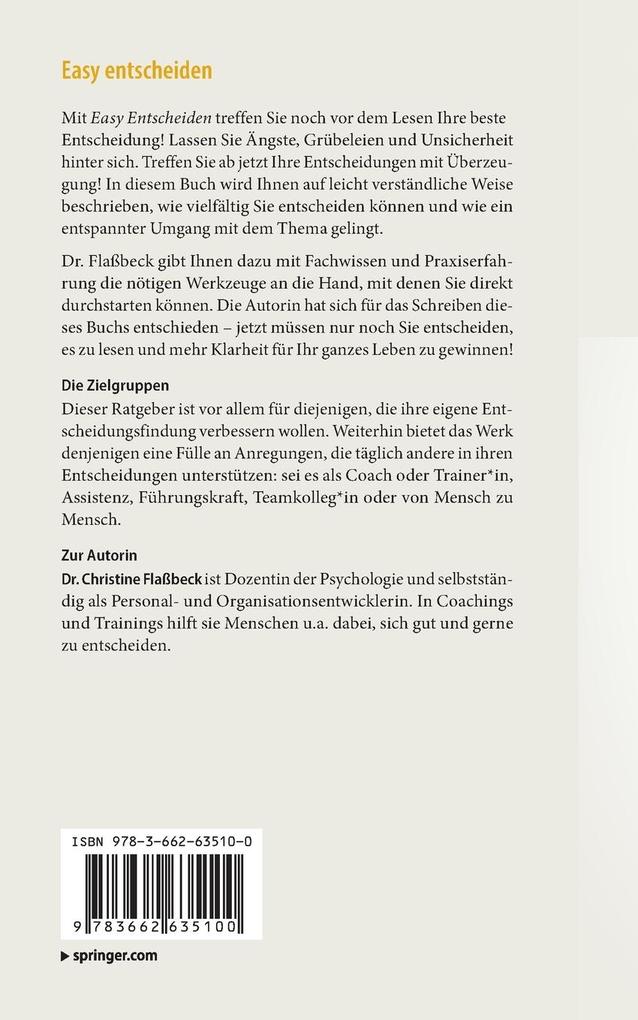 Weitere Ansicht: Easy entscheiden | Christine Flaßbeck