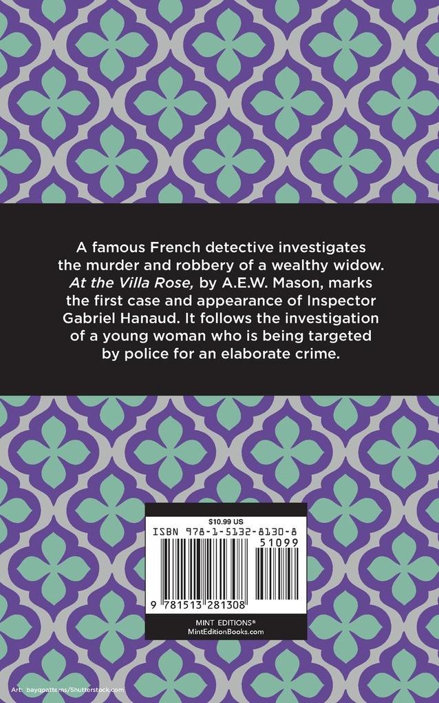 Weitere Ansicht: At the Villa Rose | A. E. W. Mason