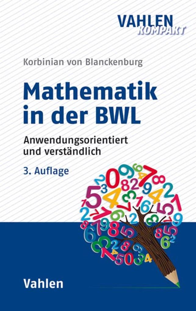 Produktbild: Mathematik in der BWL | Korbinian Blanckenburg