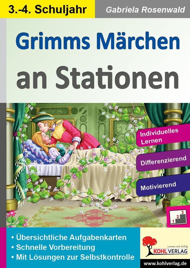 Produktbild: Grimms Märchen an Stationen / Klasse 3-4 | Gabriela Rosenwald